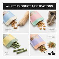 Sachet d'emballage alimentaire personnalisé de 1 lb à 30 lb, sac classique professionnel à fond plat pour friandises premium pour chevaux et aliments pour lapins