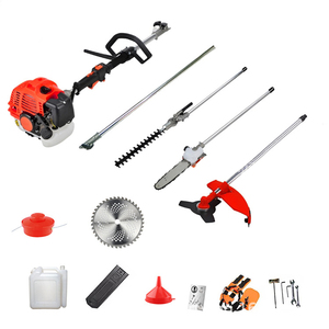 Multi-purpose 43CC/52CC 4/2 Stroke Trimmer Gasoline <strong>Chain</strong> <strong>Saw</strong> Manual Lawn Mower with 12 in Guide Bar and 1200W Power - Product Image 2