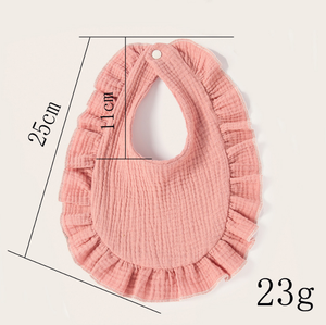 Yếm Cho Bé Ăn Nước Dãi Phong Cách Hàn Quốc Khăn Nước Bọt Ren Cho Trẻ Sơ Sinh Vải Ợ Cotton Mềm Cho Trẻ Sơ Sinh Trẻ Mới Biết Đi - Product Image 3