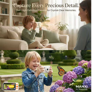 Cámara Digital Infantil OEM con IA, Video 4K, Sensor CMOS, Reconocimiento de 8 Personajes con IA, Pantalla IPS de 4.0 Pulgadas para el Aprendizaje y el Diversión - Product Image 3