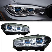 Pour BMW X5 F15 2014-2018, ensemble de lentilles laser de rétrofit de phares 12V 30W, feux de jour, clignotants