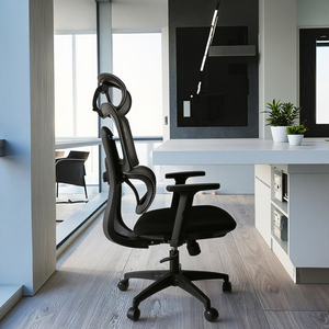 Fabricante cómodo respaldo alto ergonómico ordenador silla ajustable malla completa giratoria ejecutivo jefe gerente sillas de oficina - Product Image 3