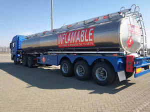Fabricación personalizada de aluminio de acero al carbono de 45000 litros de combustible cisterna semirremolque tanque de aceite camión remolque buen precio - Product Image 2