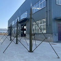 Trépied de caméra télescopique en acier ultraléger, Portable, 2.5m, 3m, 4m, 5m, 6m, 7m, levage manuel