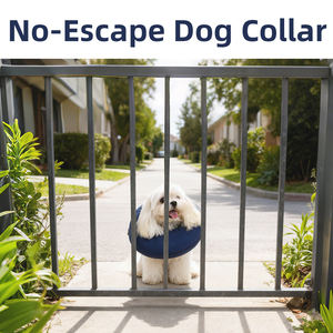 Waterproof No-Escape <strong>Dog</strong> <strong>Collar</strong> for Small Puppies - Polyester &amp; EPE Foam Anti-Escape Fence <strong>Collar</strong> - Product Image 2