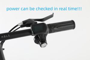 Vélo électrique - Vélo électrique pliable sans balais 400W pour adultes, batterie lithium intégrée 48V, roue de 14 pouces, double suspension, écran LED - Product Image 6