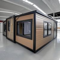 Granny Flat 20ft 40 Ft Contenedor extensible Casa plegable Prefab 40ft Villa Envío Casa móvil prefabricada 2 3 4 5 Dormitorios