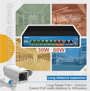 300M mở rộng mạng PoE Thiết bị chuyển mạch <span class=keywords><strong>VLAN</strong></span> RJ45 cổng cách ly ai thông minh chuyển đổi 10/100Mbps Ethernet chuyển đổi cho IP Camera không dây AP - Product Image 2