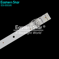 Bande LED de rétroéclairage pour téléviseur ES-5553/6 CRH-BK75Y1U713030T120607P-REV1.2 pour téléviseur HISENSEI 75'' - Barre LED de rétroéclairage pour réparation de téléviseur