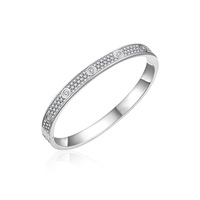 Bracelet en argent S925 avec moissanite, élégant et luxueux