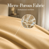 Housse de couette en bambou taille double ultra douce respirante hypoallergénique avec fermeture éclair et attaches aux coins