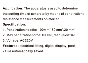 디지털 콘크리트 침투 시험 장치 콘크리트 경도 및 강도 시험을 위한 지반 공학 도구 - Product Image 4