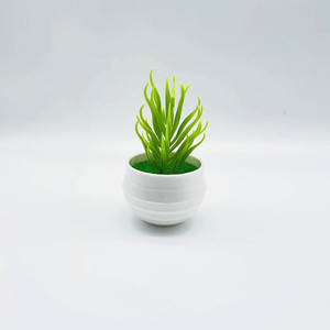 Plante artificielle succulente Qi Xing, 8 cm, en plastique, type épines du désert, en pot, pour la décoration intérieure - Product Image 2