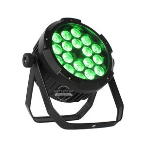 Lampu kepala bergerak Par LED tahan air 18x18W DJ Disco, lampu panggung luar ruangan kendali DMX cahaya UV RGBWA klub malam - Product Image 4