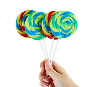 Cá Nhân Gói Số Lượng Lớn Lollipop Nhiều Bên Cầu Vồng Swirl Pops Kẹo Kẹo