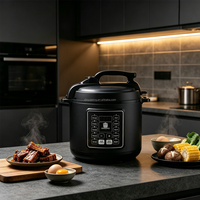 Cuisinière à pression électrique grande capacité pour la famille, cuisson rapide de ragoûts, soupes, viandes, légumes, multifonction, pot à pression de cuisine