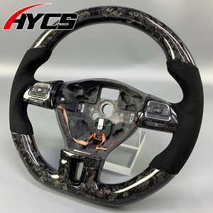 Volant en Fiber de carbone de Style sport personnalisé haut de gamme pour Volkswagen VW <span class=keywords><strong>Golf</strong></span> 6 7 6R MK6 MK7 MK7.5 GTI Jetta Passat CC - Product Image 2