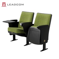 Siège de salle de conférence moderne LEADCOM SEATING LS-13601-301 avec tablette d'écriture, pour salles de cours, auditoriums et espaces éducatifs