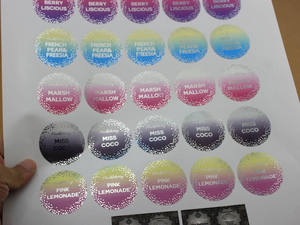 ODM/OEM Pro accepter les commandes personnalisées, estampage à chaud et gaufrage d'étiquettes, papier brillant, estampage argenté pour emballage d'étiquettes de bougies - Product Image 4