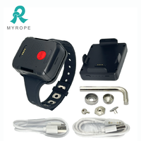 Monitor de Tobillo con Alarma de Corte de Energía y Alerta SOS, Resistente al Agua IP68, 4G LTE, Brazalete Electrónico para Prisioneros
