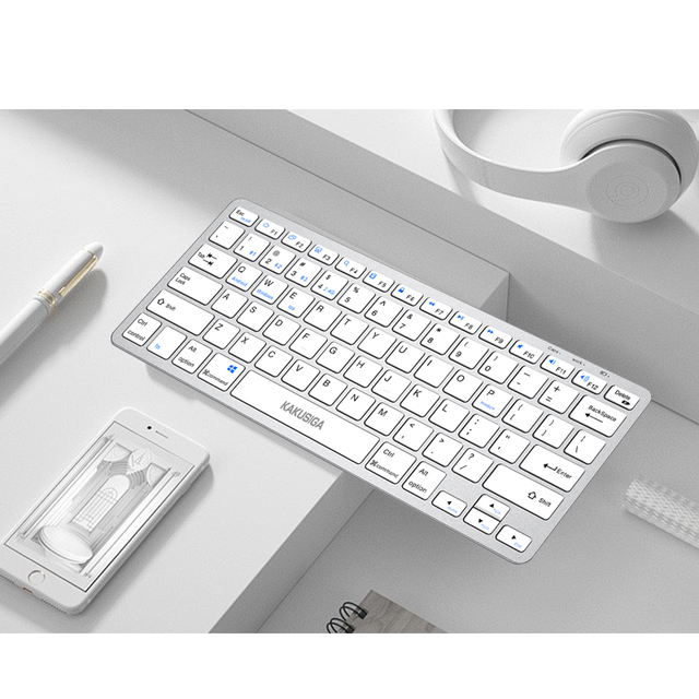 Factory Direct 2025 Trendy Wireless Keyboard | Ultra-thin BT5.0+2.4G | 78 Keys English 360H Long Lasting Multi-Device Compatible