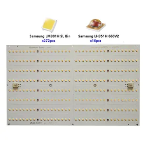 Chất lượng tốt nhất qb288 PCB với Samsung lm301h lh351h Red 660nm LED Board