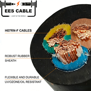 Cable de Goma VDE de 3 Núcleos H07RN-F, Cable H05RN-F H07RN-F SJTOW SEOOW SJEOOW 3G0.75-3G240mm2 H07RNF para <span class=keywords><strong>Europa</strong></span>, Portugal - Product Image 1