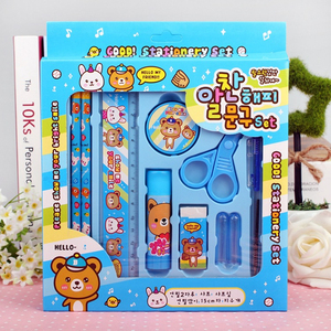 Soododo School Set regalo creativo premio primario scatola regalo temperamatite regola Eraser forbici regalo <span class=keywords><strong>cancelleria</strong></span> - Product Image 6