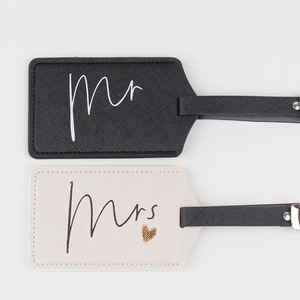 Cross-pattern PU luggage tags, information labels, school bags, luggage, <b>suitcases</b> and bags – tags in stock, wholesale - Product Image 2