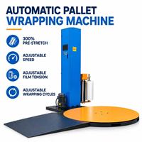 Machine d'emballage automatique de palettes robuste, enrouleur de palettes industriel pour entrepôt, expédition maritime