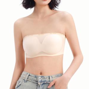 Soutien-gorge tube confort d'été, bretelles amovibles, invisible, sans couture, antidérapant, anti-exposition, push-up, fin et respirant - Product Image 1