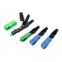Precio barato SC APC Conector rápido de fibra óptica FTTH Fibra Optica Cable de caída Conector de montaje rápido