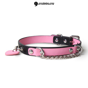 ปลอกคอ SM, อุปกรณ์ฝึกแบบอีโรติก, อุปกรณ์พันธนาการ, ปลอกคอหนัง, สร้อยคอหนัง, ผลิตภัณฑ์สำหรับผู้ใหญ่แบบดึงสลับกัน, ของเล่นทางเพศ - Product Image 4