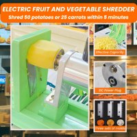 Accueil Accessoires Et Gadgets Outils de cuisine économiques Gadgetssmart Whip Mandoline électrique réglable Coupe-légumes