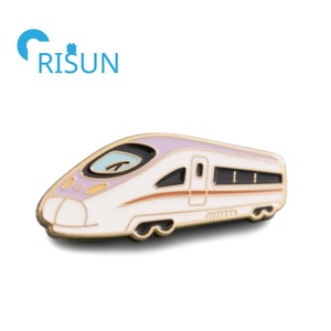 Épingle d'étiquette de train pour moteurs à vapeur en métal Insigne ferroviaire Trolleybus Tramway Pinback Épingle d'attache Épingles d'émail de voie de train personnalisées - Product Image 4