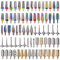 Fraise à ongles en carbure de tungstène, polisseuse rotative, accessoires pour ongles, embouts de coupe, machine à percer électrique pour manucure et pédicure
