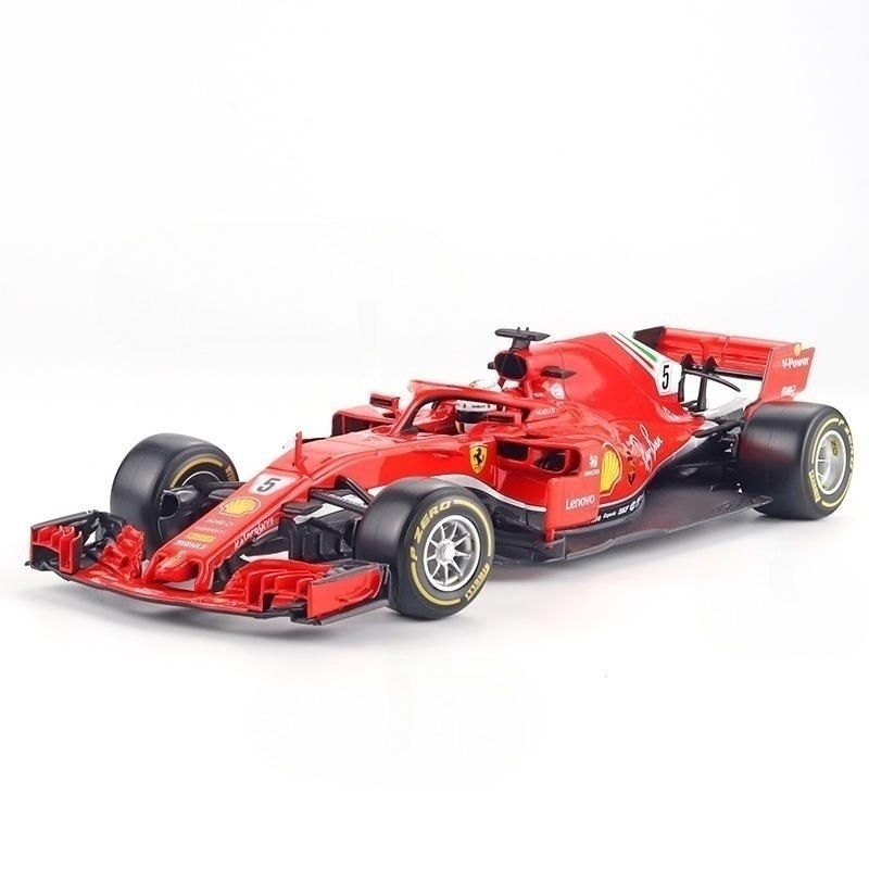 Moulé sous pression 1:18 Ferrary F1 SF71H(2018) Simulation de course en alliage supercar modèle décoration collection cadeau modèle de voiture en alliage