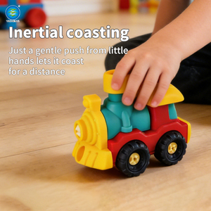 Juego de Juguetes Educativos STEM de Plástico para Ensamblar, Kit de Aprendizaje Montessori, Tren de Fricción con Mapa y Cubo para Niños - Product Image 4