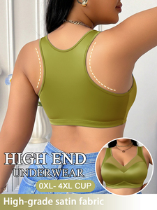 <span class=keywords><strong>Reggiseno</strong></span> a gilet da donna <span class=keywords><strong>taglie</strong></span> <span class=keywords><strong>forti</strong></span> 2026 di alta qualità, confortevole, senza ferretto, copertura completa, con laterali sottili - Product Image 2