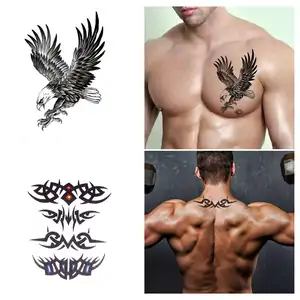 Tùy chỉnh giá bán buôn hình xăm tạm thời Sticker cơ thể cánh tay Sticker Tatoo ngực vai hình xăm cho nam giới và phụ nữ