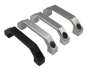Modern Minimalist Aluminum Alloy Door Handle Sand Black with Adjustable Feature <b>for</b> Cabinet Drawer Wardrobe Furniture - Product Image 6