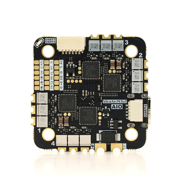 Hot MicoAir 743 V2 AIO 45A H743 Flight Controller and 32bit ESC Stack Hot Drone