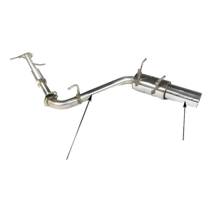 Puntas de silenciador Catback de 4 "de alto rendimiento directo de fábrica para Mazda Miata <span class=keywords><strong>MX5</strong></span> 1990-1997 tubos de escape de acero inoxidable tubo de cola - Product Image 1