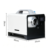 Chauffage diesel 12V/24V/220V avec écran LCD, chauffage rapide, appareil de chauffage portable adapté aux camions et aux camping-cars