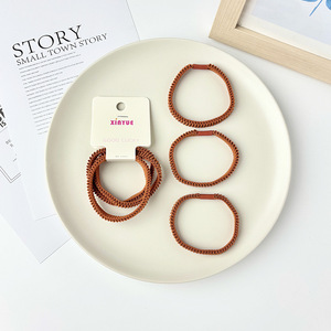 Xinyue Hair <b>Ties</b> Thickened High Elastic Rubber Band For Daily Use Orange Pink Green <b>Purple</b> - Product Image 4