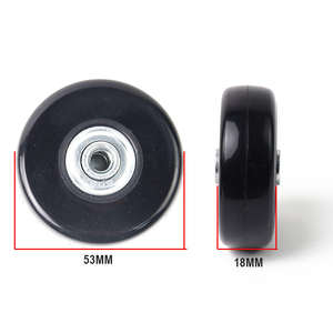 Reparación de rodillos de polea de avión piezas de rueda silenciosa Ruote Per Valigie Roue De Valise 50mm X 18mm ruedas de equipaje - Product Image 2