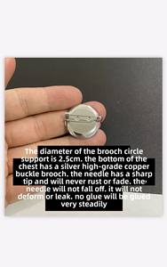 Fortune <span class=keywords><strong>Otaku</strong></span> enfants alliage Corsage broche 6.6cm Super forme camélia petit Denim parfumé Style Corsage placage mode - Product Image 3