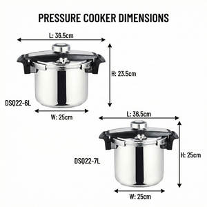 <span class=keywords><strong>Autocuiseur</strong></span> E-TOP 6,3 7,3 Qt en acier inoxydable, petit pot de conserve avec couvercle pour usage domestique et commercial, facile à nettoyer, ustensile de cuisine - Product Image 2