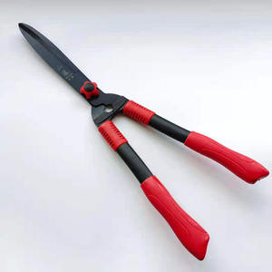 Sécateur de jardin en acier au carbone 30 cm avec manche rouge pour la taille des haies et les travaux d'aménagement paysager - Product Image 2