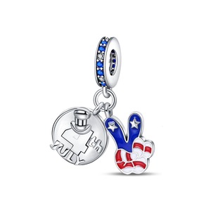 Nuevo Colgante de Mariposa con Bandera Nacional Personalizada, Chapado en Oro, de Cobre Esmaltado, Estilo Punk, para Niños, Pulsera de Alta Calidad - Product Image 5